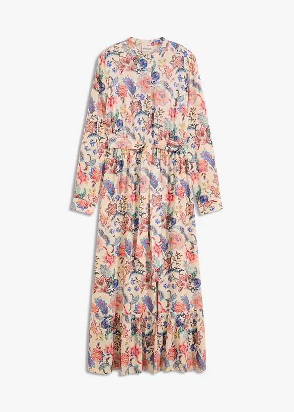 Robe longue &agrave; imprim&eacute; floral, bonprix