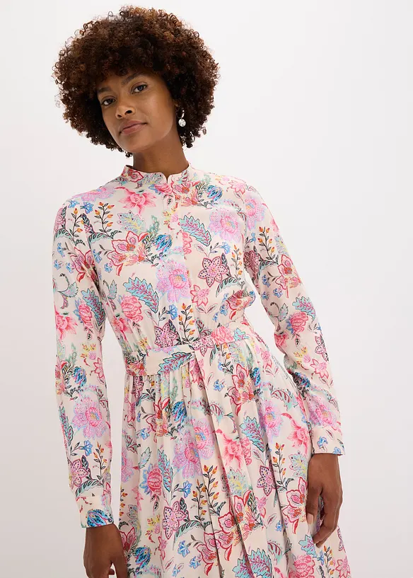 Robe longue à imprimé floral, bonprix