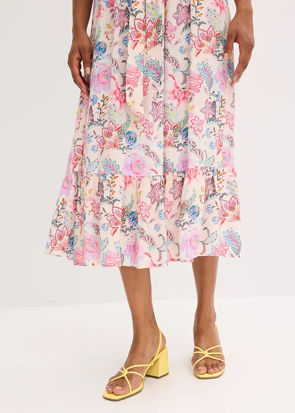 Robe longue à imprimé floral, bonprix