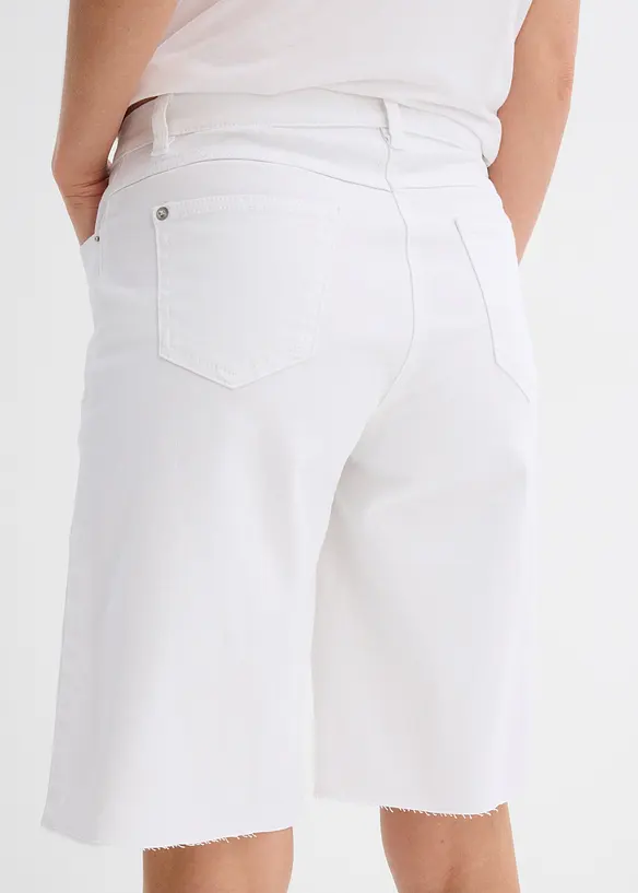 Bermuda à finition effilochée, bonprix