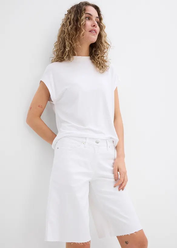 Bermuda à finition effilochée, bonprix