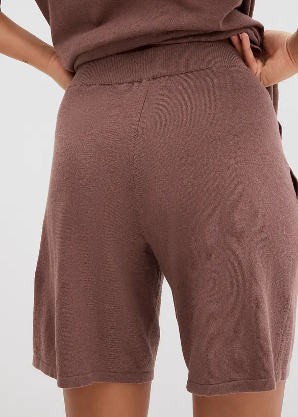 Short en fine maille avec taille élastiquée, bonprix