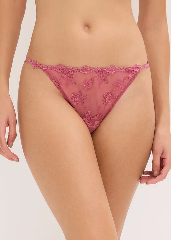 Tanga string à dentelle florale, bonprix