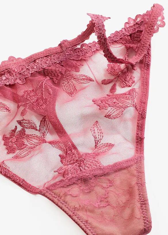 Tanga string à dentelle florale, bonprix