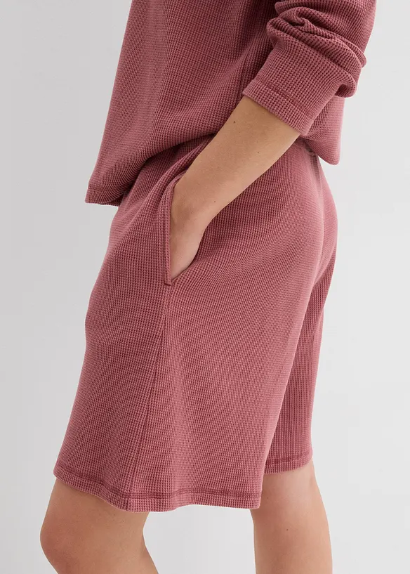 Short 100% coton avec taille élastiquée, bonprix