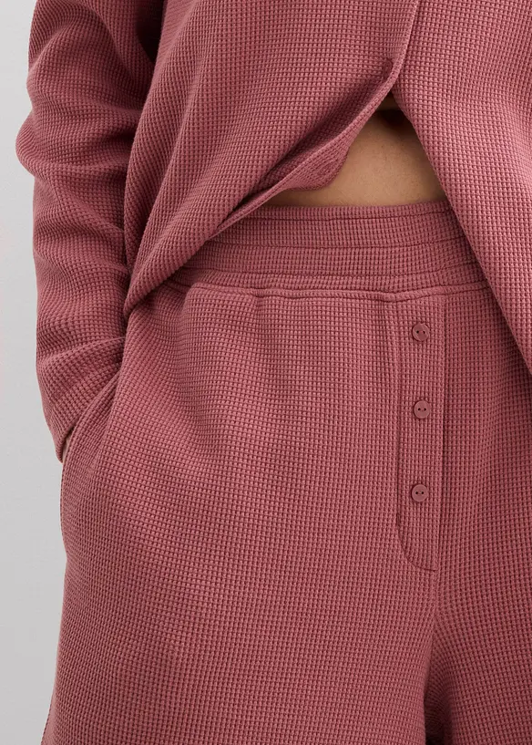 Short 100% coton avec taille élastiquée, bonprix