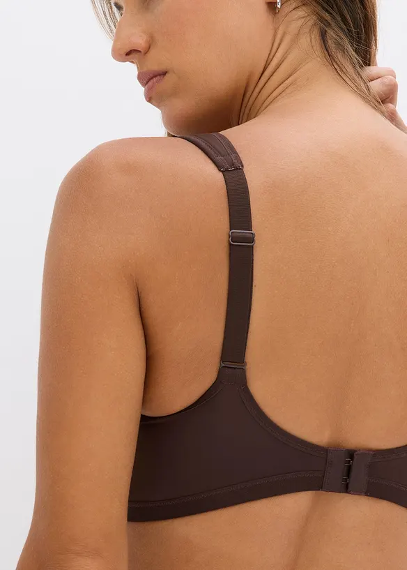 Soutien-gorge à coques, bretelles rembourrées et effet brillant, bonprix