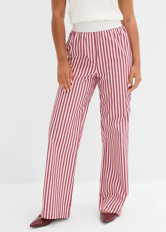 Pantalon palazzo en popeline, bonprix