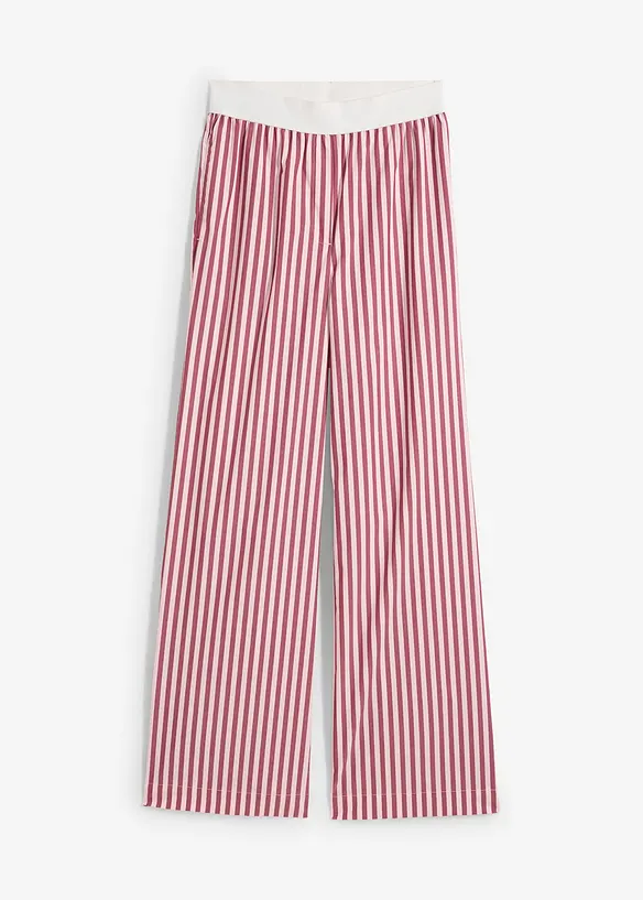 Pantalon palazzo en popeline, bonprix