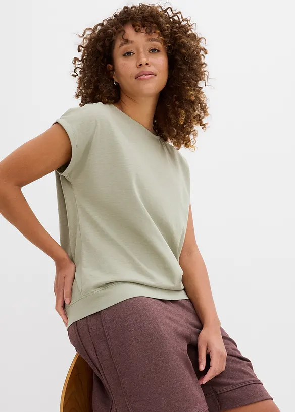 Lot de 2 T-shirts 100% coton, bonprix