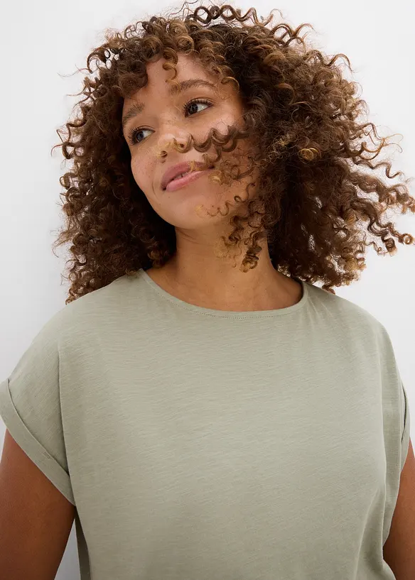 Lot de 2 T-shirts 100% coton, bonprix