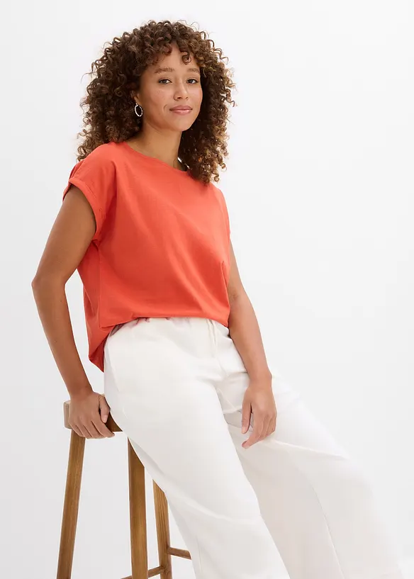 Lot de 2 T-shirts 100% coton, bonprix