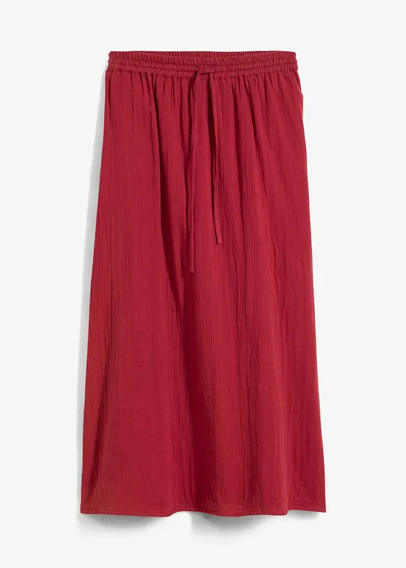 Jupe longue en gaze de coton, bonprix