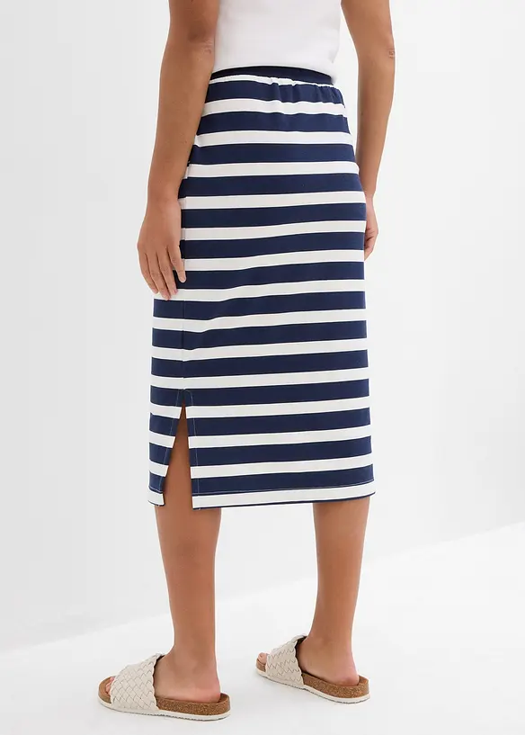 Jupe midi en molleton, bonprix