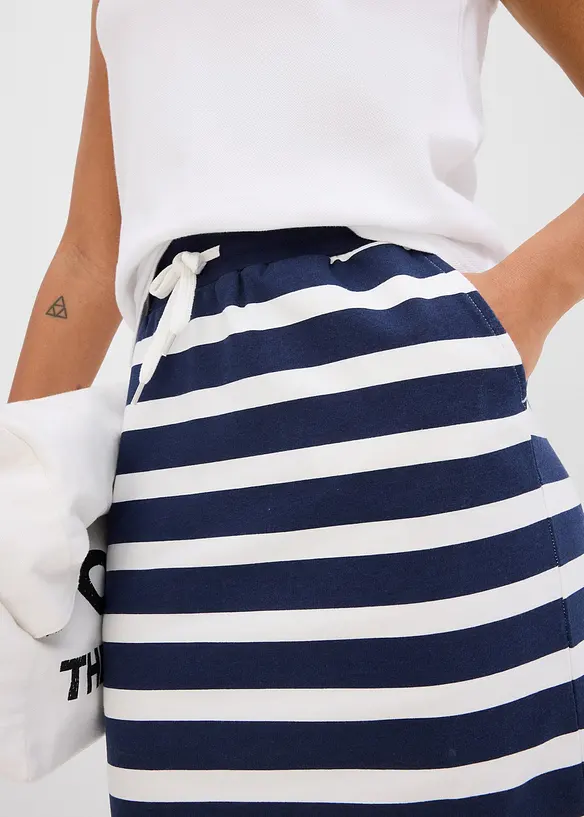 Jupe midi en molleton, bonprix