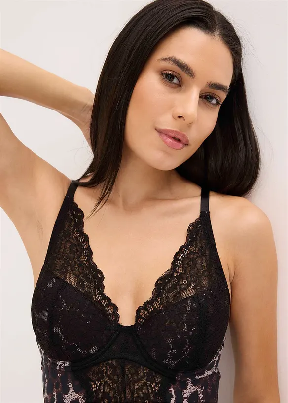 Body avec soutien-gorge à coques intégré, bonprix