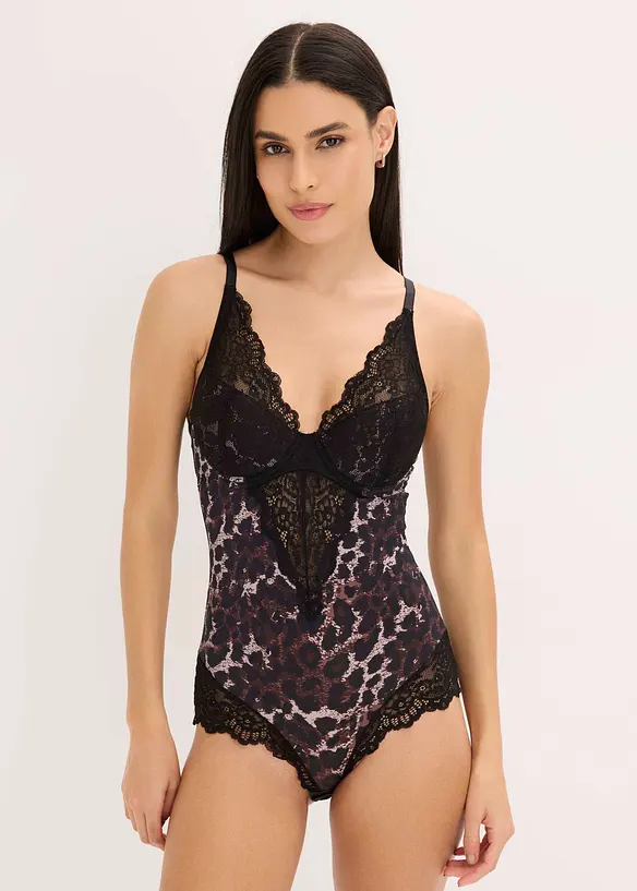 Body avec soutien-gorge à coques intégré, bonprix