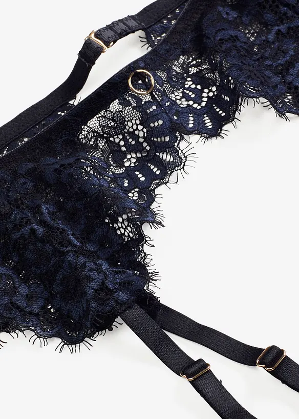 Ceinture porte-jarretelles en dentelle à franges, bonprix