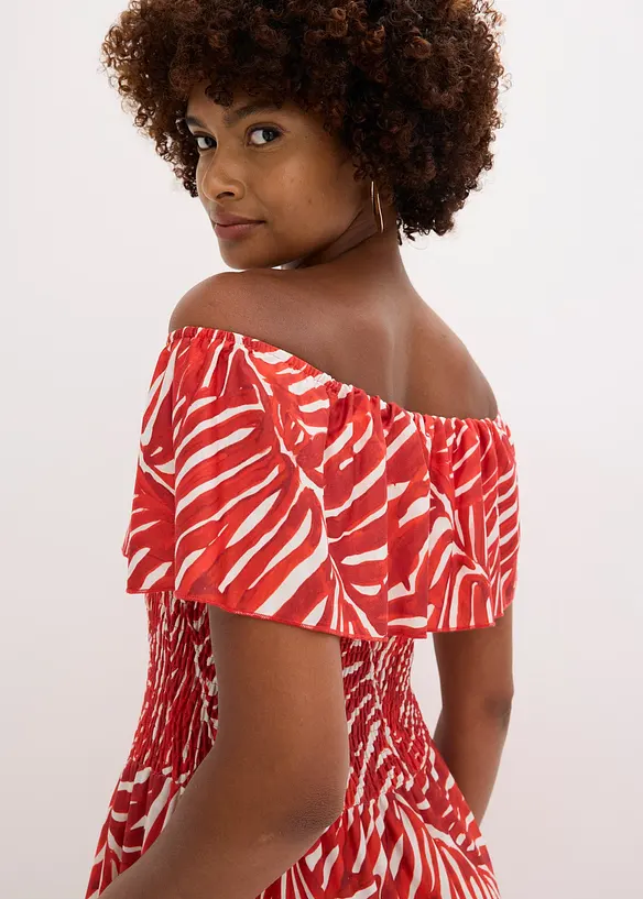 Robe col bardot, bonprix