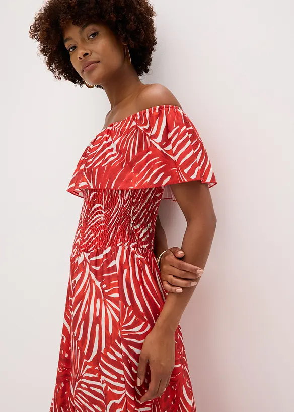 Robe col bardot, bonprix