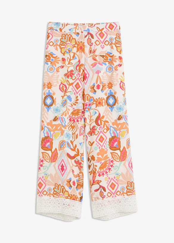 Pantalon avec bordure dentelle, bonprix