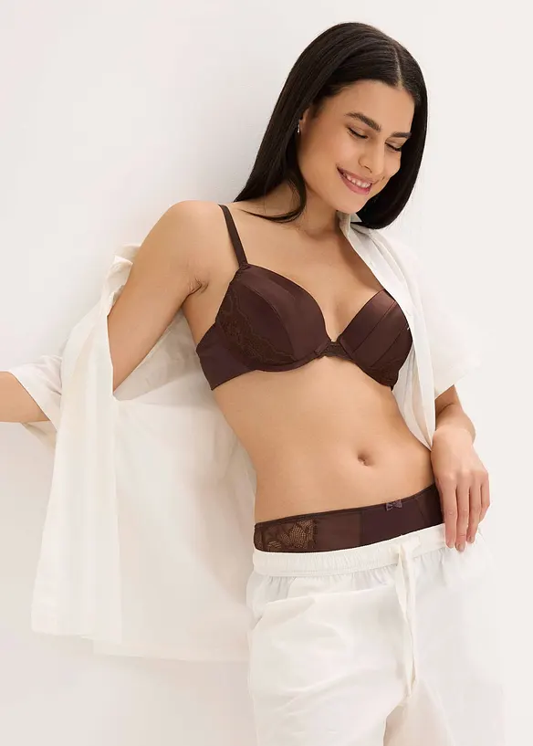 Soutien-gorge à coques, effet brillant, bonprix