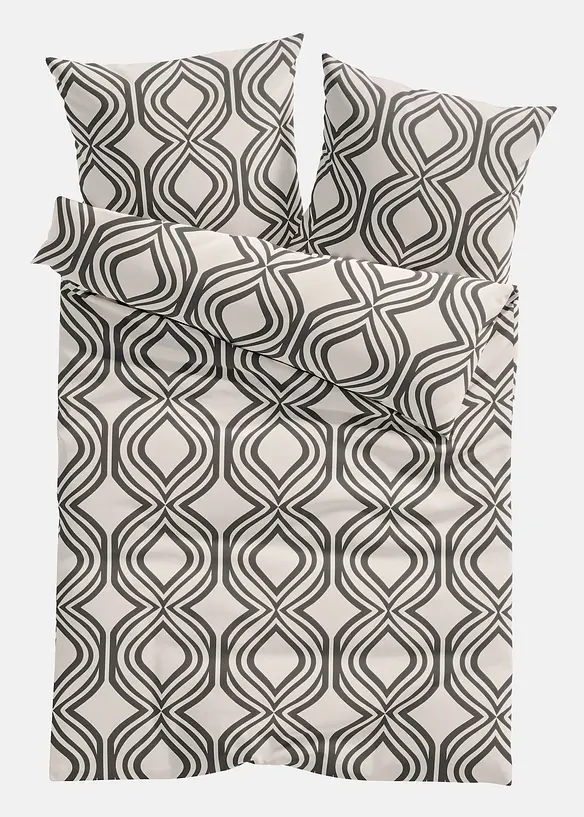 Parure de lit &agrave; motif graphique, bonprix
