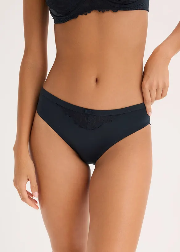 Slip en polyamide brillant avec dentelle, bonprix