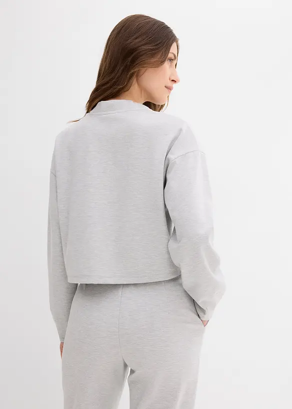 Sweat zippé en viscose mélangée, bonprix
