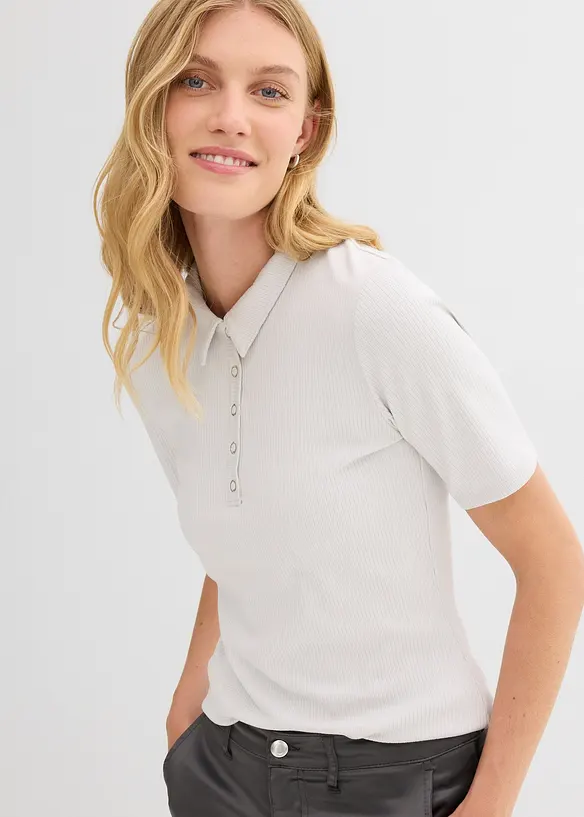 Polo en viscose extensible, bonprix