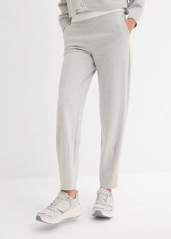 Pantalon barrel en viscose mélangée un peu brillante, bonprix