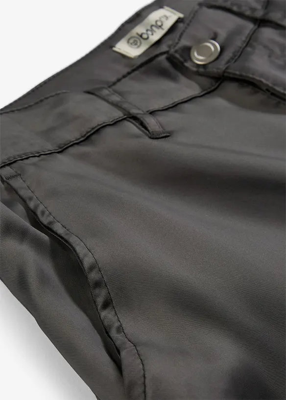 Pantalon barrel en satin fluide, bonprix