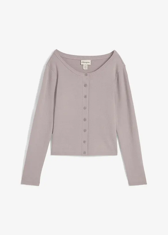 Gilet court en fine maille, bonprix