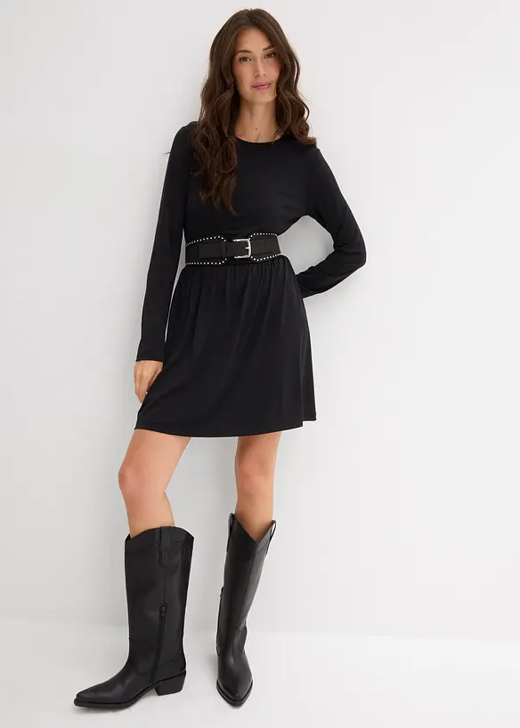 Robe évasée en jersey, bonprix