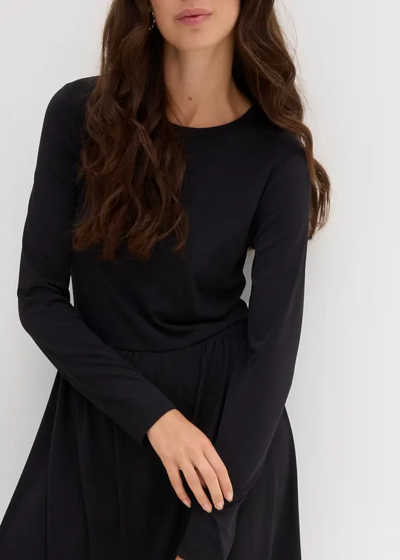 Robe évasée en jersey, bonprix