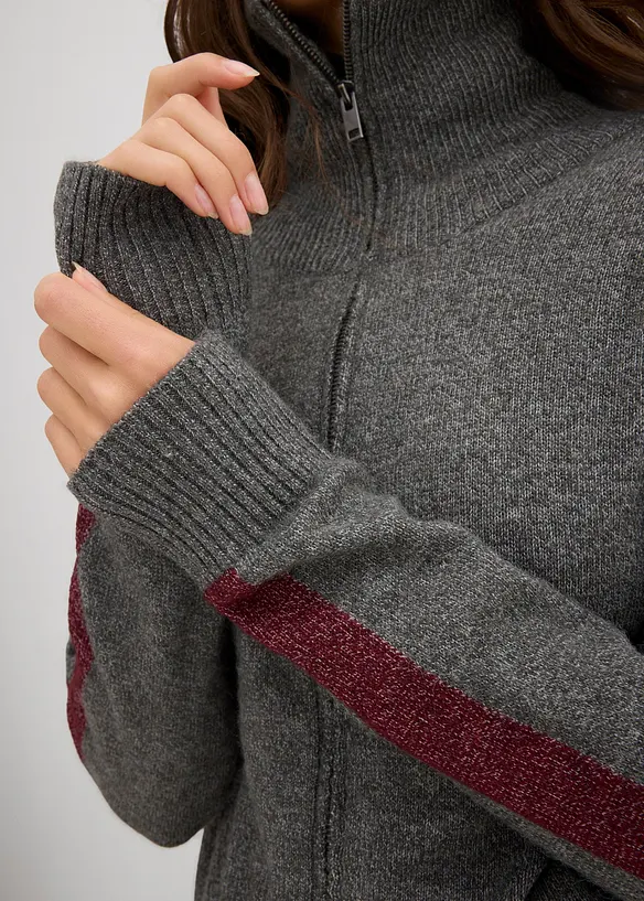 Gilet en maille douce de laine mélangée, bonprix