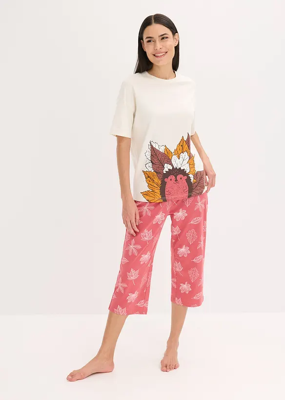 Pyjama corsaire 100% coton, bonprix