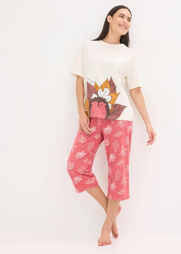 Pyjama corsaire 100% coton, bonprix