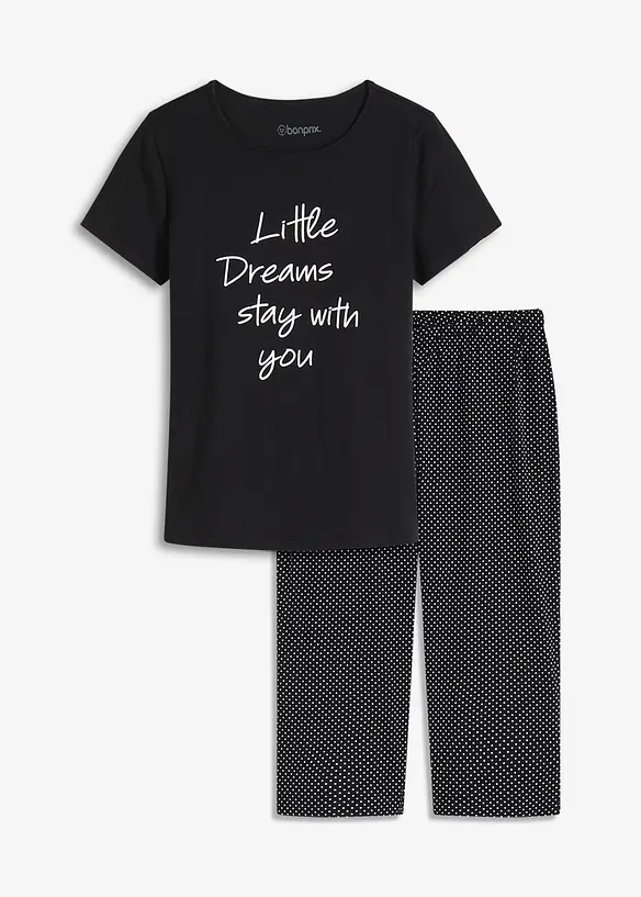 Pyjama corsaire 100% coton, bonprix