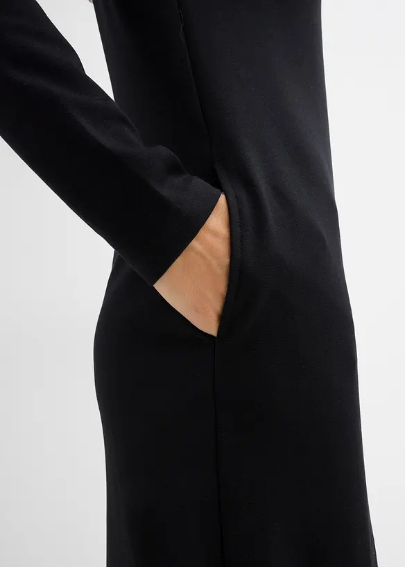 Robe en jersey milano à col montant, bonprix