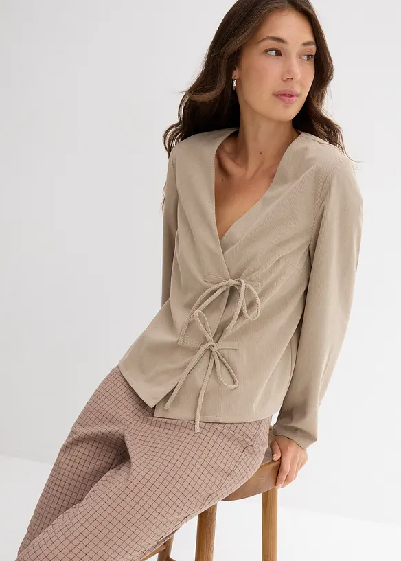 Chemisier en velours milleraies, bonprix