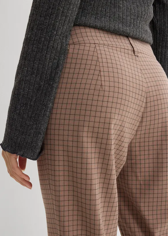 Pantalon flare taille haute, bonprix