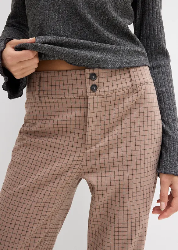 Pantalon flare taille haute, bonprix