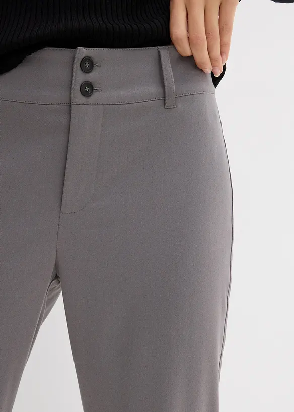 Pantalon flare taille haute, bonprix