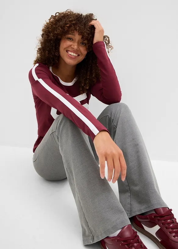 T-shirt manches longues en jersey léger, bonprix