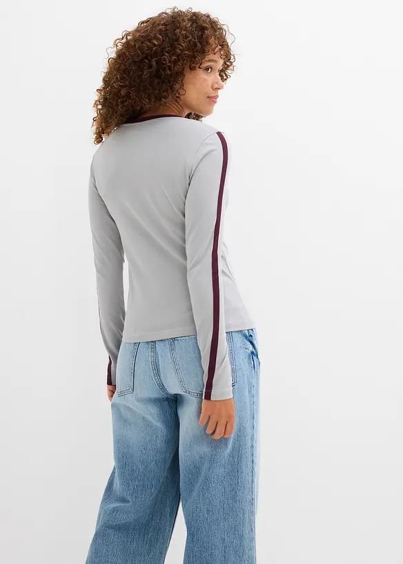 T-shirt manches longues en jersey léger, bonprix