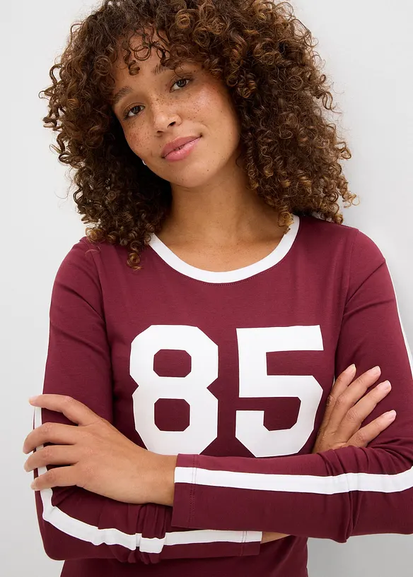 T-shirt manches longues en jersey léger, bonprix