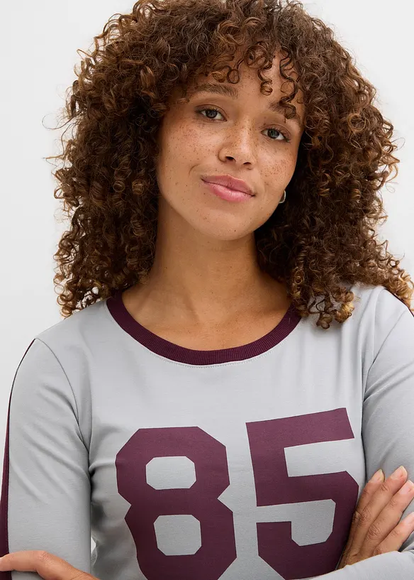 T-shirt manches longues en jersey léger, bonprix