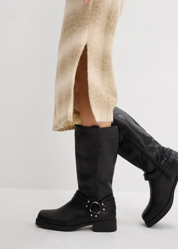 Robe pull longue et douce en laine mélangée, bonprix