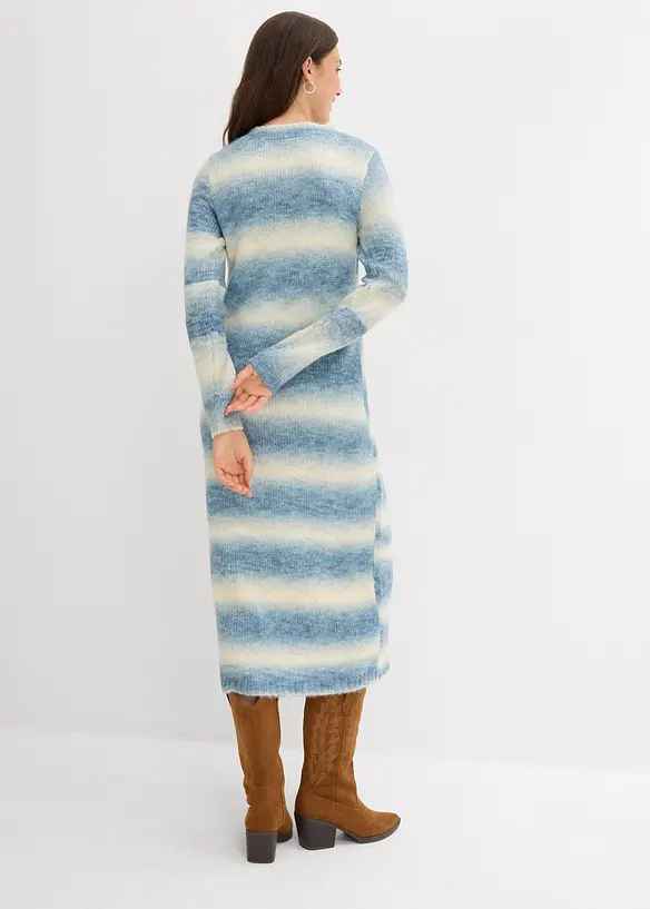 Robe pull longue et douce en laine mélangée, bonprix